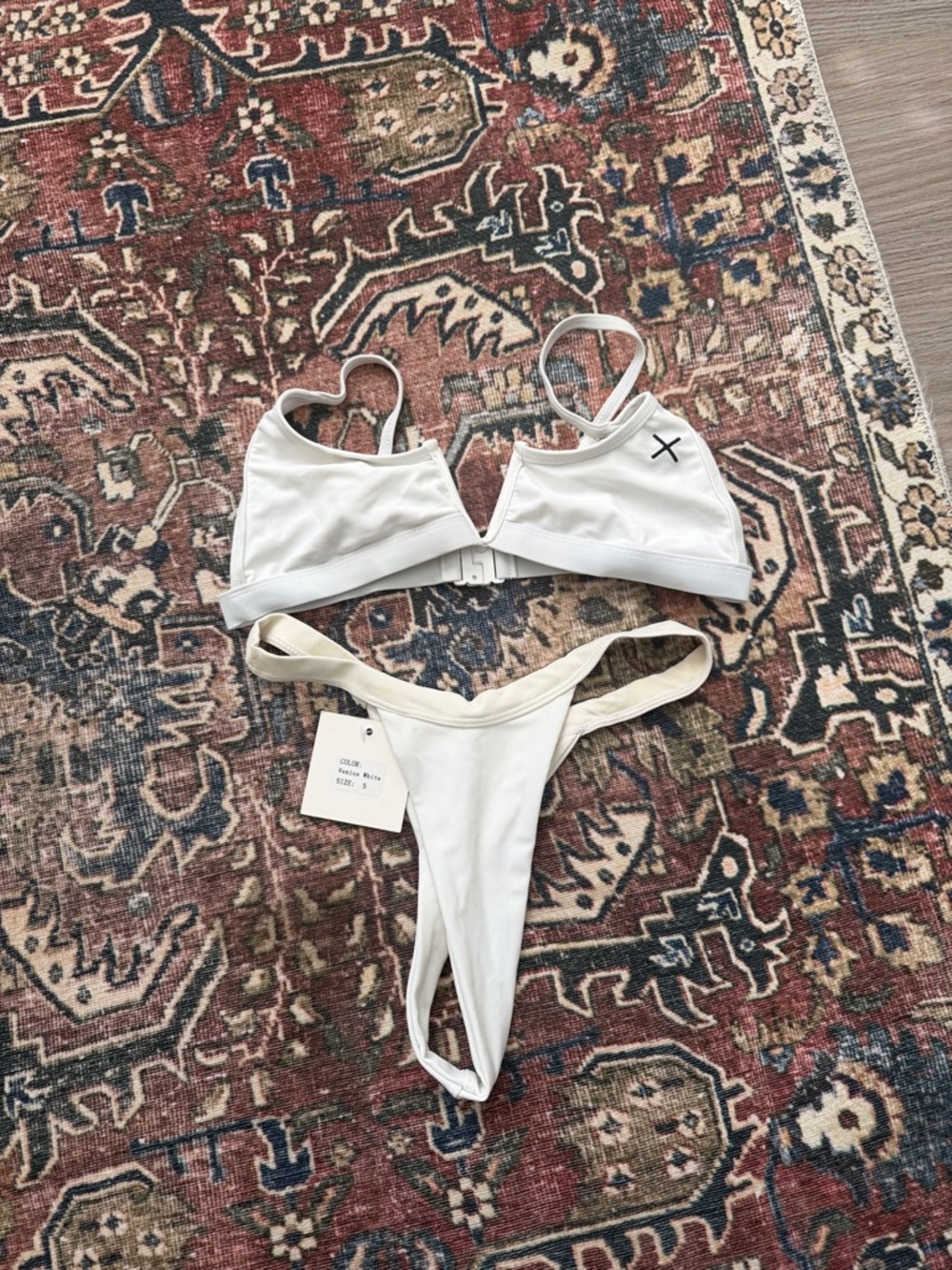 Boutine LA White Triangle Bikini Set